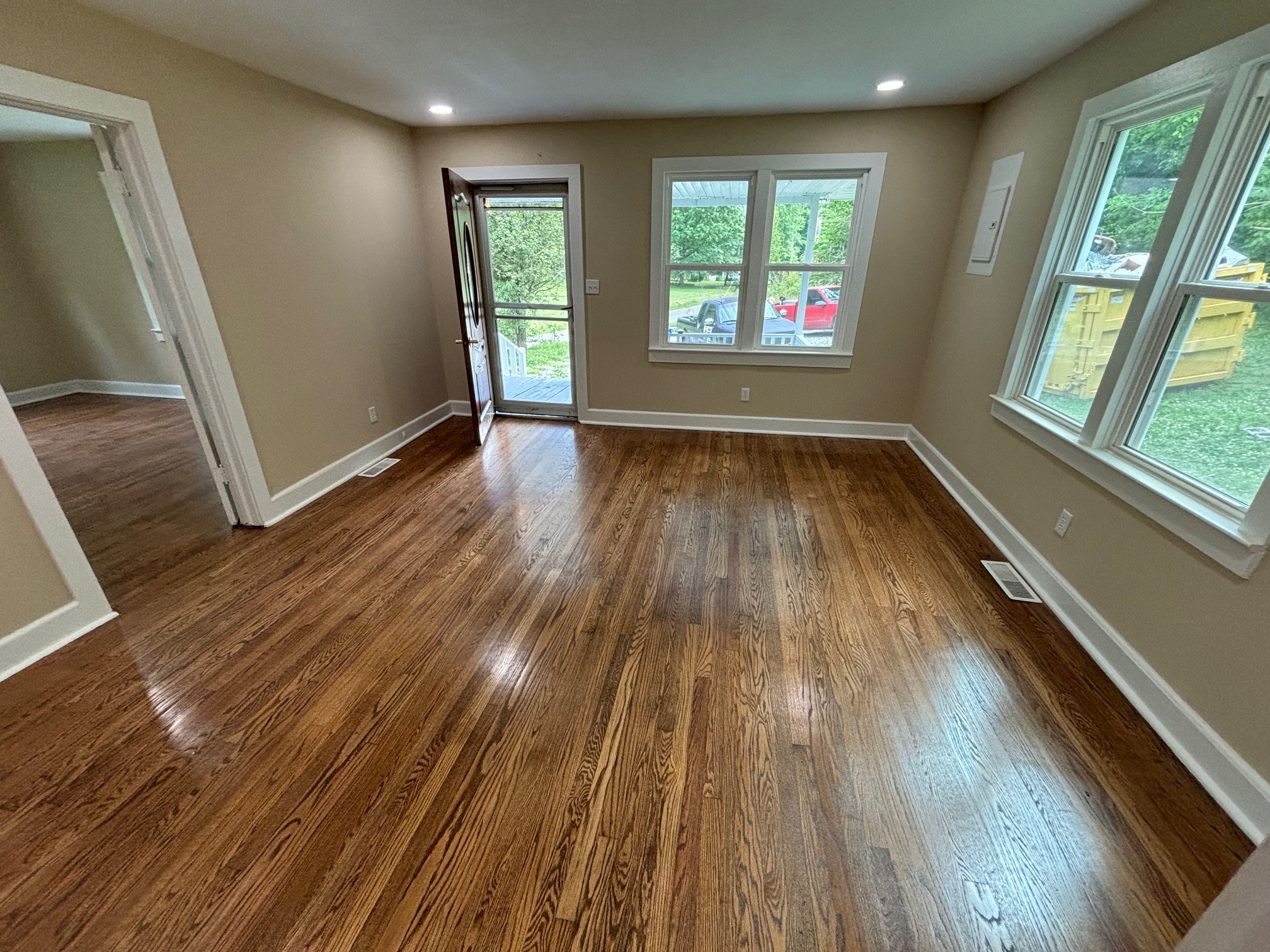 2692 Marble Hill Road Mulberry, TN 37359 - Photo 8 of 11 an empty room with wooden floor and windows