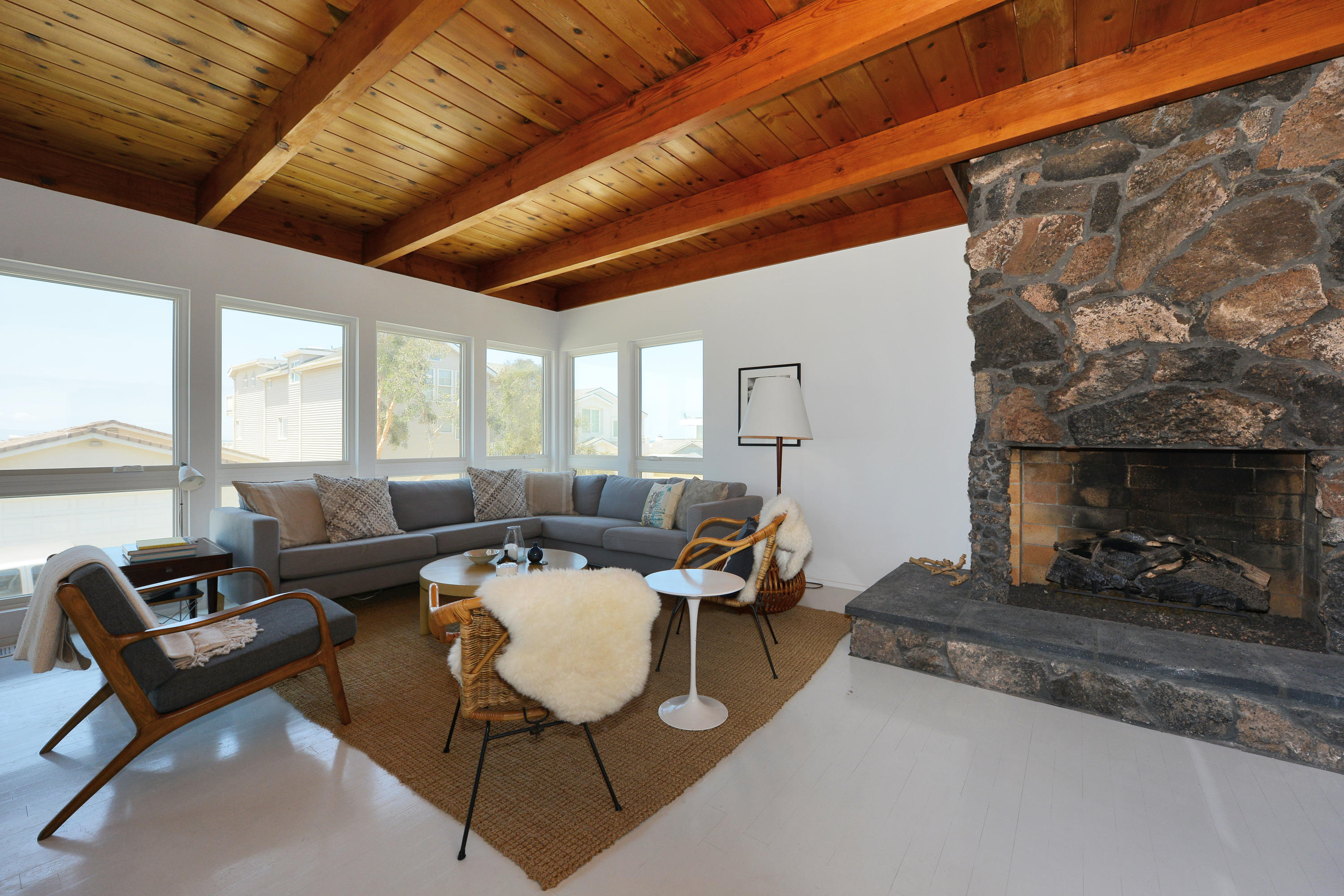 3600 Ocean Drive Oxnard, CA 93035 - Photo 26 of 30 a living room with furniture and a fireplace