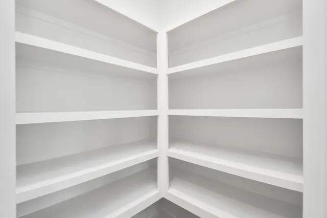 a close view of closet