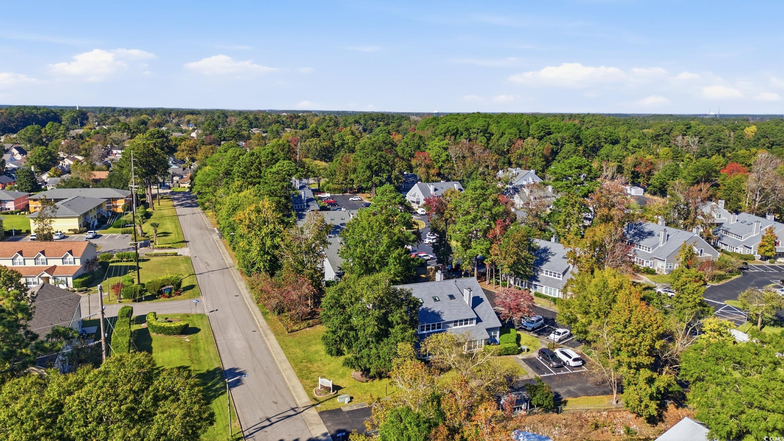1200 Benna Drive, Unit 1C Myrtle Beach, SC 29577 - Photo 33 of 37 Aerial perspective of suburban area with a forest