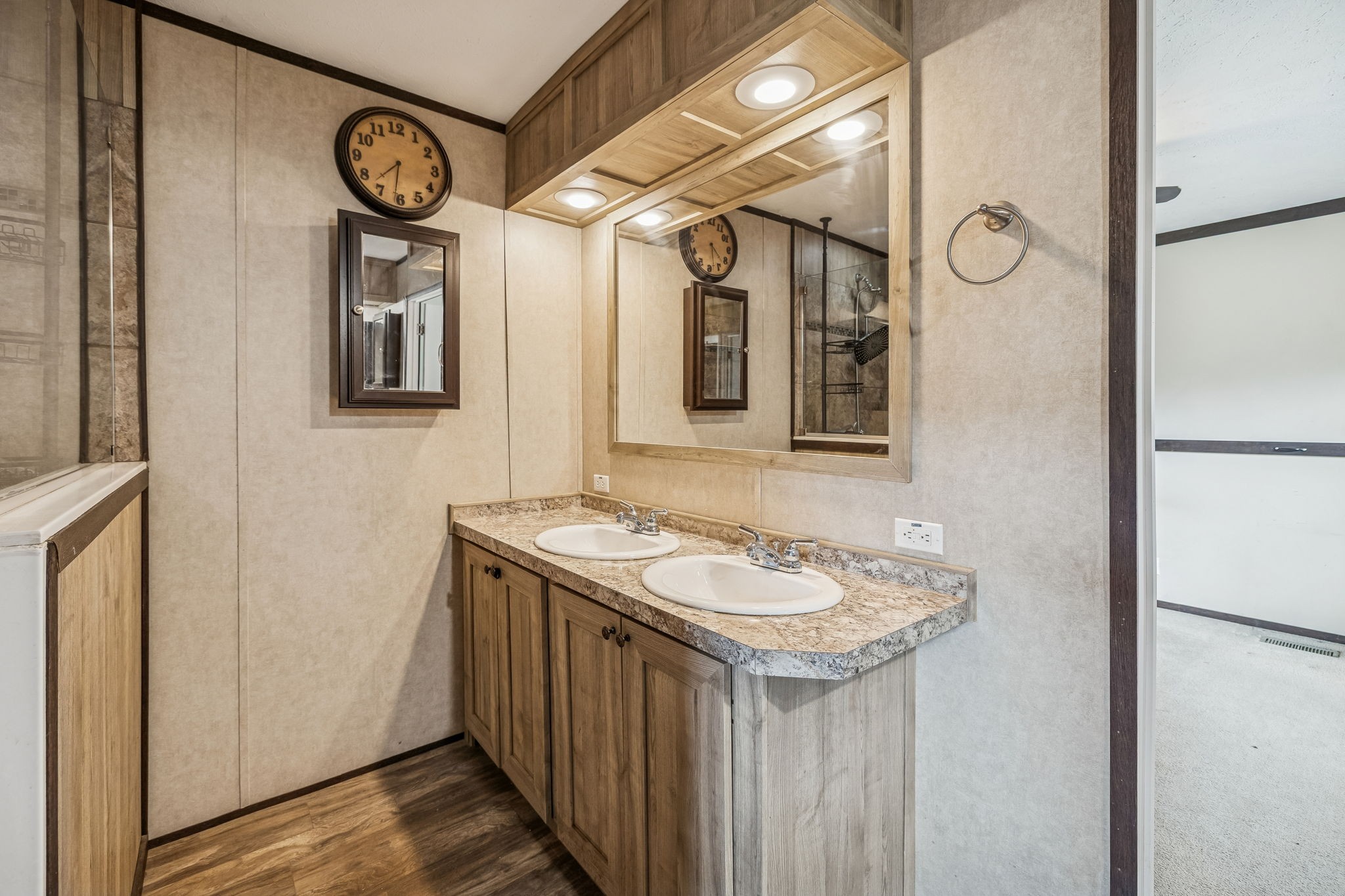 3118 McKibbon Road Culleoka, TN 38451 - Photo 16 of 31 a bathroom with a sink and a mirror