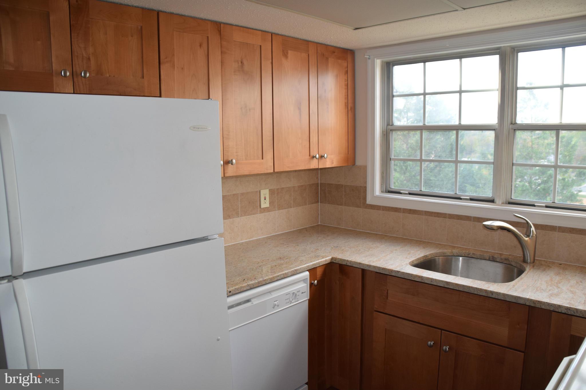 119 Fort Evans Road Southeast, Unit E Leesburg, VA 20175 - Photo 15 of 29 a kitchen with a sink and a refrigerator
