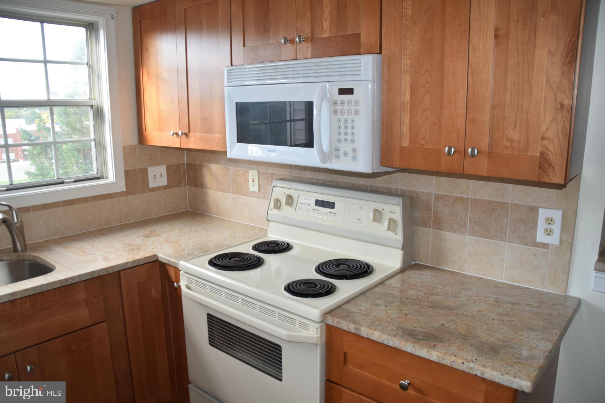 119 Fort Evans Road Southeast, Unit E Leesburg, VA 20175 - Photo 8 of 29 a kitchen with a stove and a microwave