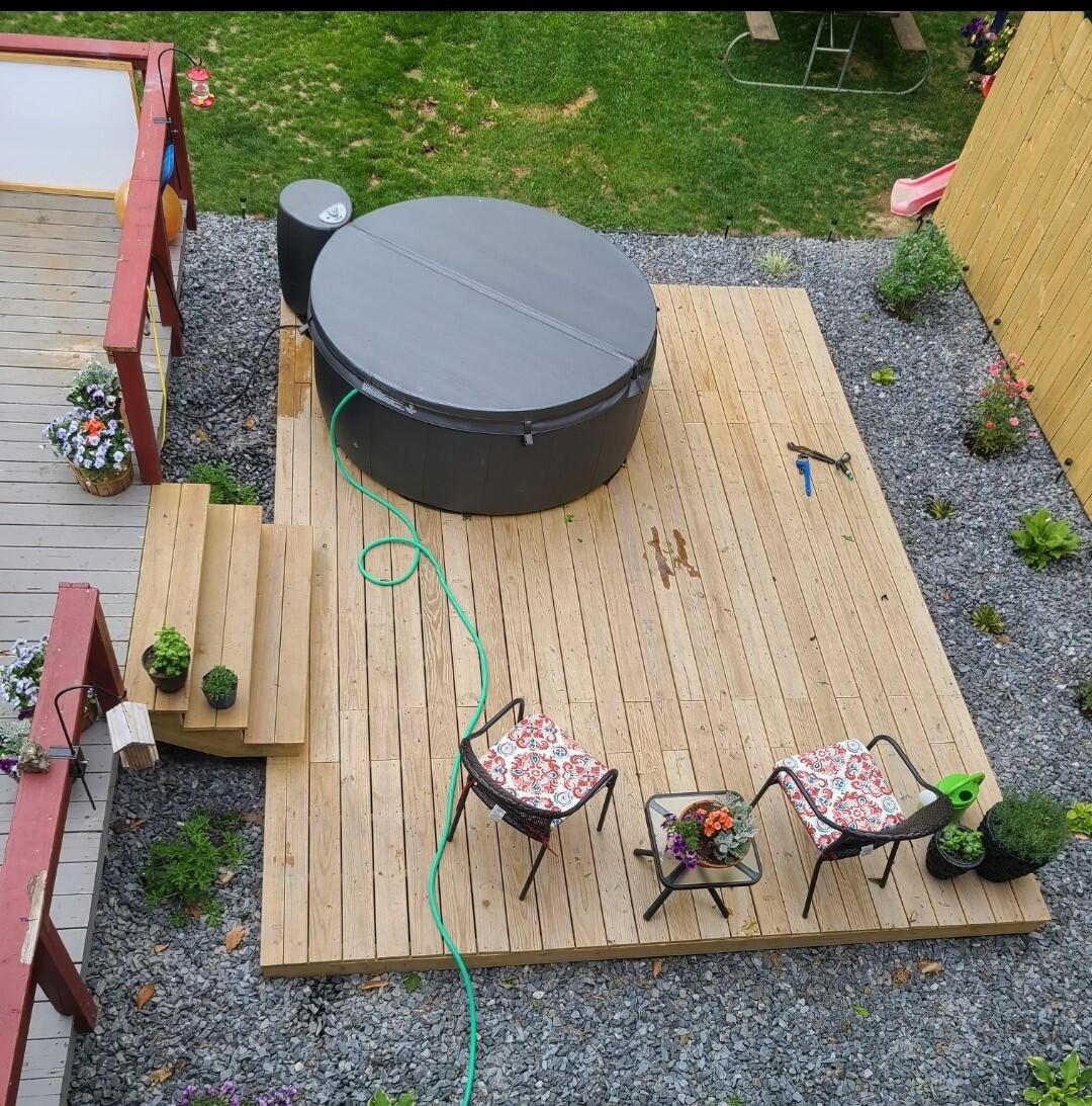 51 Riva Ridge Road Vassalboro, ME 04989 - Photo 52 of 55 Hot tub deck