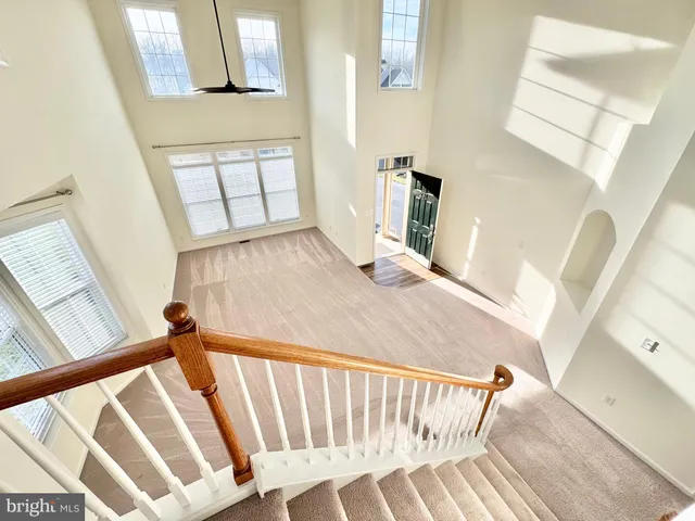 a view of a staircase