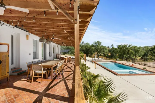 a view of outdoor space and deck