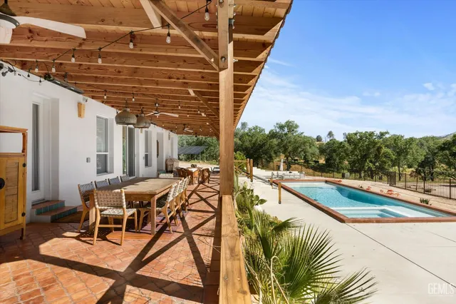 a view of outdoor space and deck
