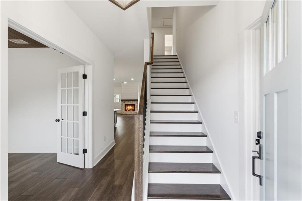 135 Old Alabama Road Southeast Emerson, GA 30137 - Photo 30 of 57 a view of a hallway with wooden floor and entryway