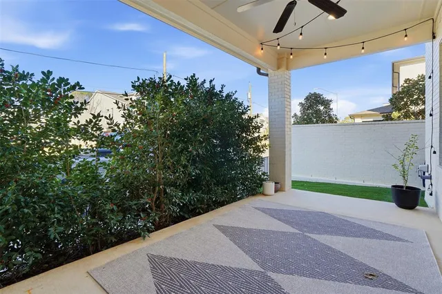 front view of a house with a outdoor space