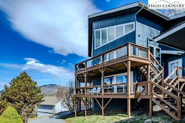 a view of a house with a balcony