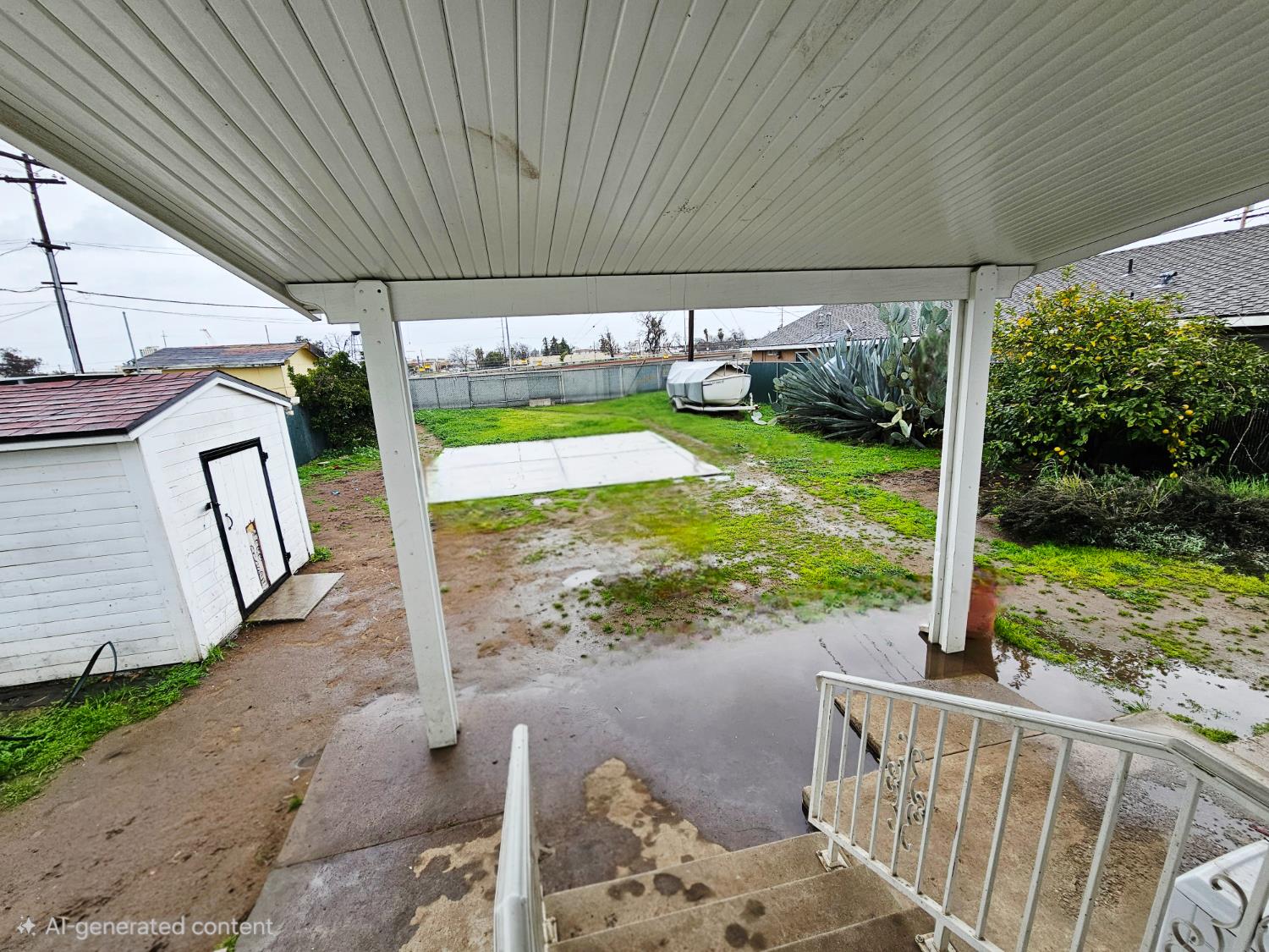 450 C Street Fresno, CA 93706 - Photo 13 of 22 a view of a porch with furniture and garden
