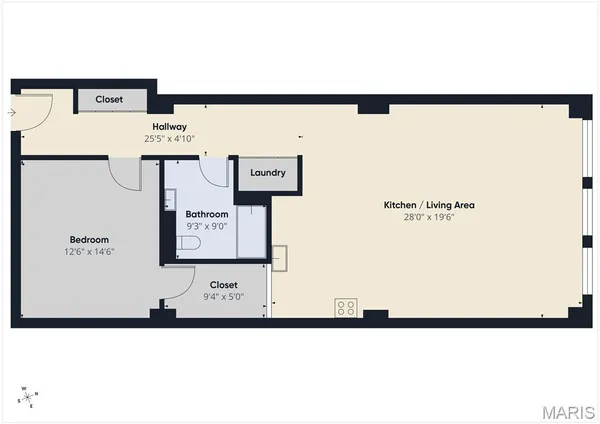 $1,250 | 1501 Locust Street, Unit 503, St. Louis, MO 63103