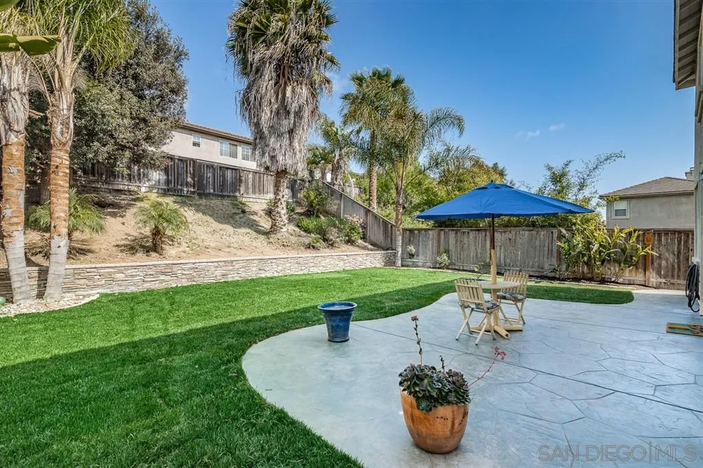 1088 Greenway Road Oceanside, CA 92057 - Photo 20 of 25 a garden view with a seating space