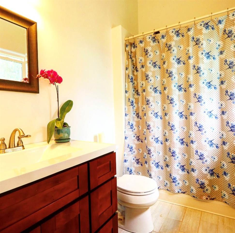 1001 Kauhikoa Road Haiku, HI 96708 - Photo 13 of 30 a bathroom with a sink a toilet and mirror
