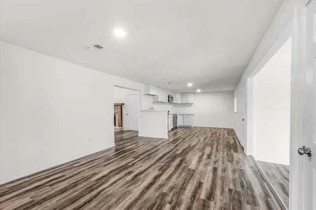 a view of kitchen and utility room