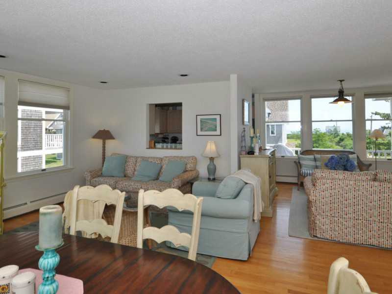 1714 Corn Neck Road, Unit 19 Block Island, RI 02807 - Photo 14 of 25 Living Room. From dining area to TV viewing area