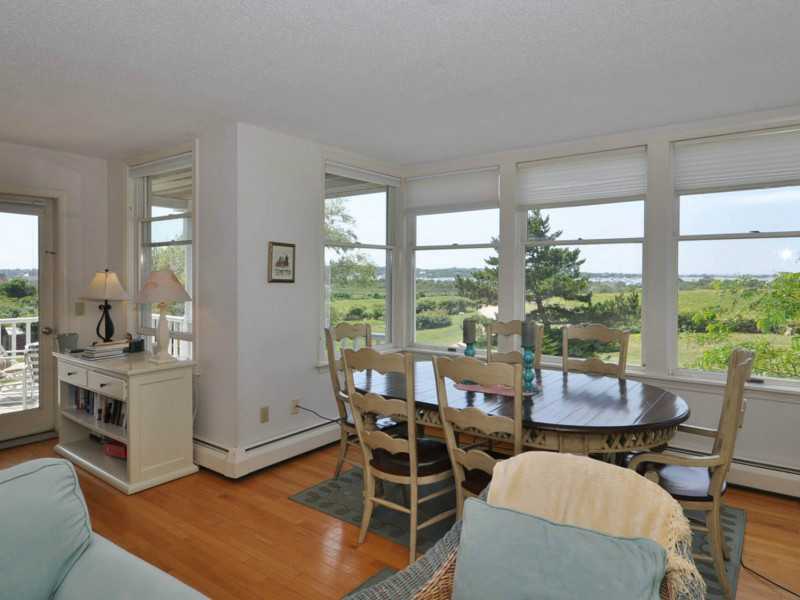 1714 Corn Neck Road, Unit 19 Block Island, RI 02807 - Photo 18 of 25 Dining Room. Dining area with views of Great Salt Pond