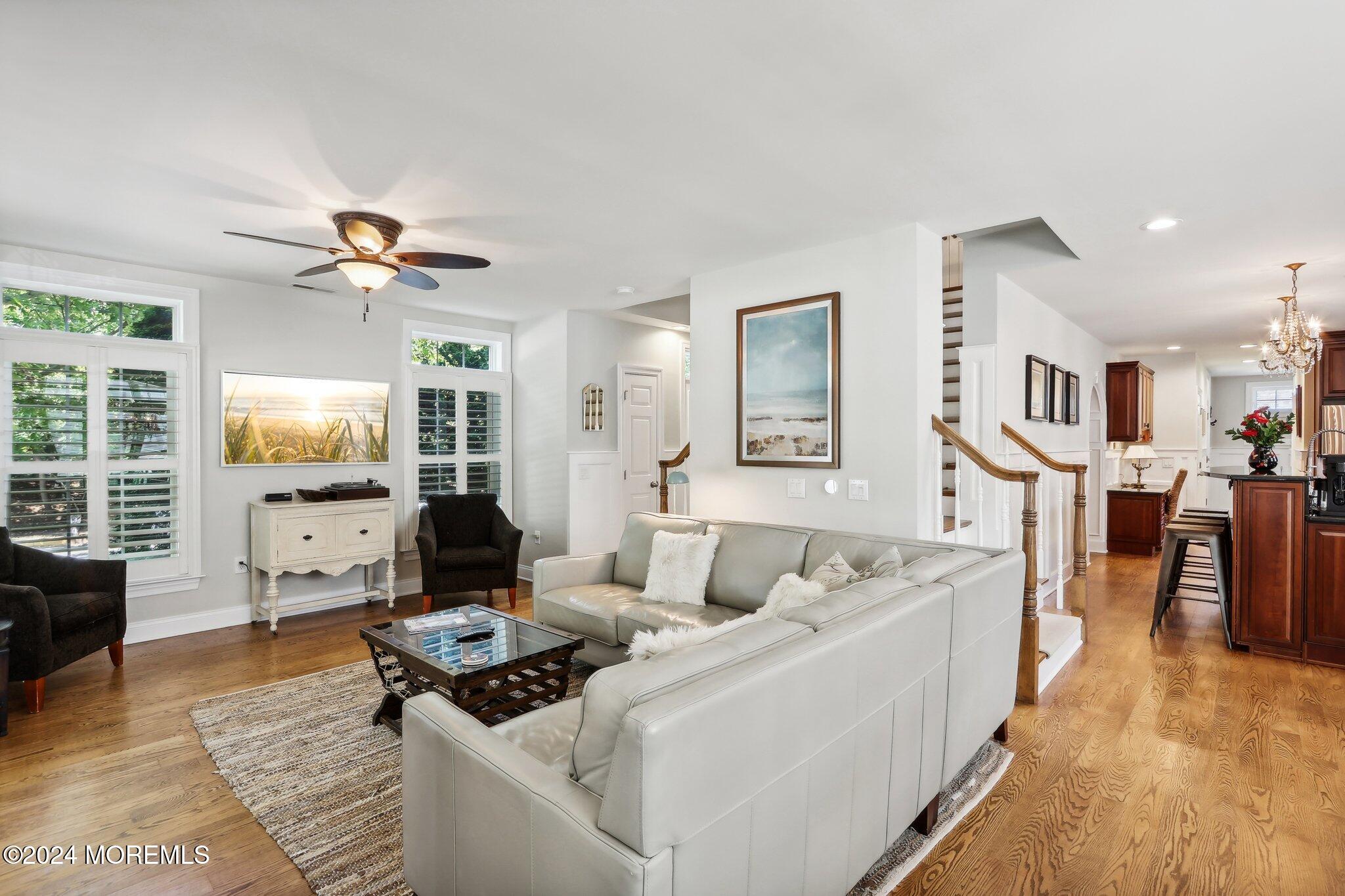 317 Worthington Avenue Spring Lake, NJ 07762 - Photo 17 of 85 a living room with furniture and a flat screen tv