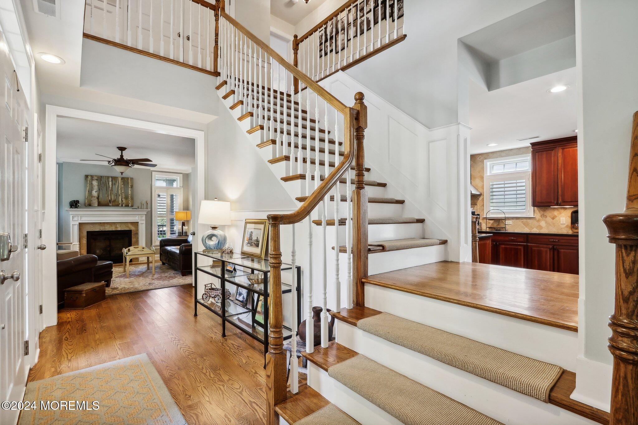 317 Worthington Avenue Spring Lake, NJ 07762 - Photo 3 of 85 a view of entryway livingroom and hall with wooden floor