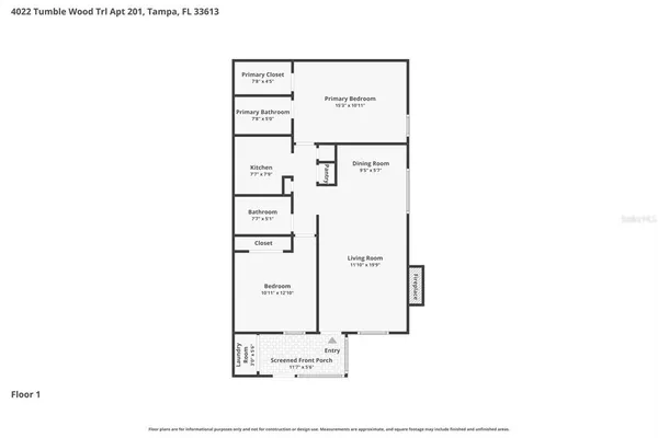 $1,895 | 4022 Tumble Wood Trail, Unit 201, Tampa, FL 33613