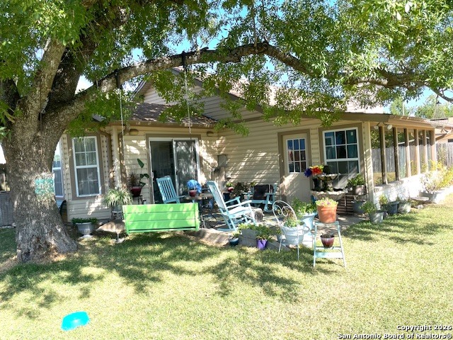 1909 Killarney Drive Leander, TX 78641 - Photo 27 of 29 a front view of house with yard patio and green space