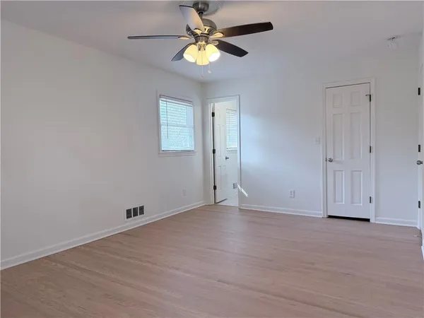 a view of an empty room