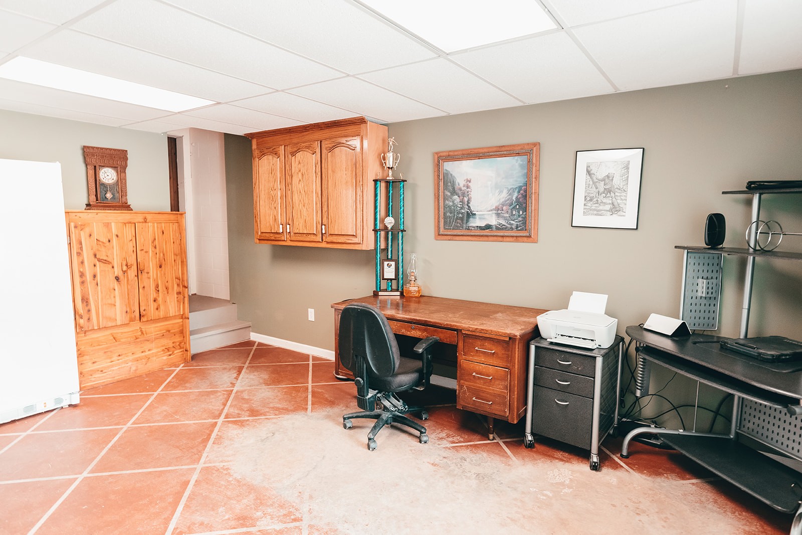 1914 Dr Robinson Rd Spring Hill Spring Hill, TN 37174 - Photo 41 of 44 a view of a workspace with furniture and a window