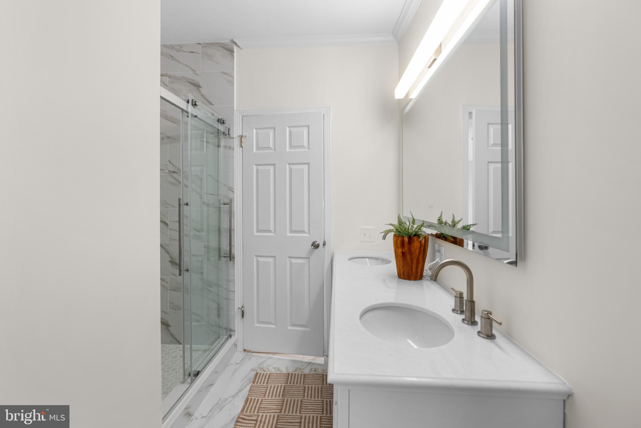 6430 Fourteenth Street Alexandria, VA 22307 - Photo 12 of 55 Sleek modern bathroom with elegant finishes.