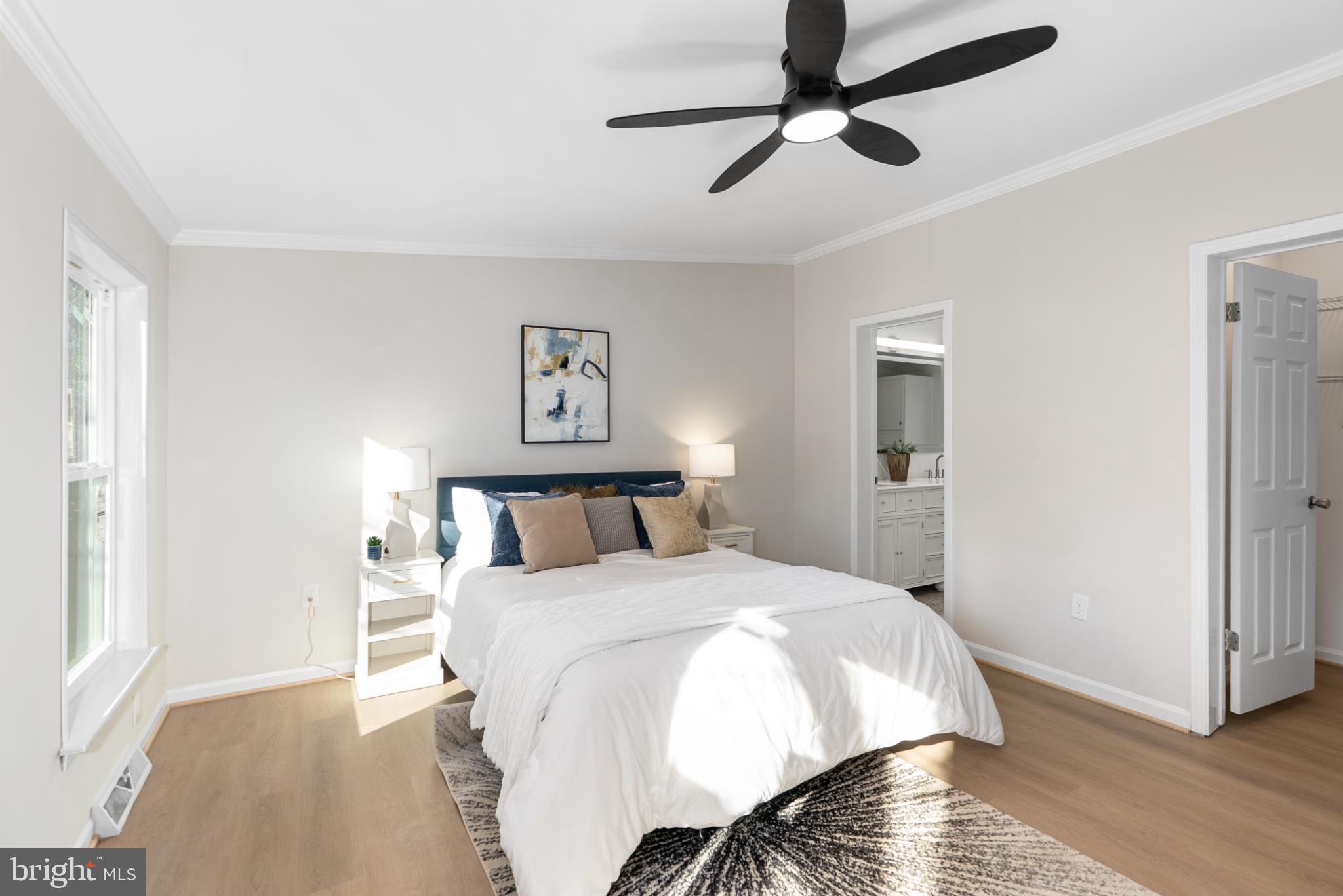 6430 Fourteenth Street Alexandria, VA 22307 - Photo 7 of 55 Bright and airy bedroom with modern charm.