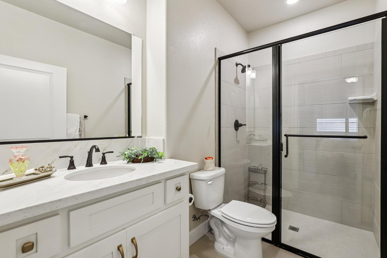 1124 North Palmer Road Galt, CA 95632 - Photo 27 of 41 a bathroom with a sink a toilet and shower