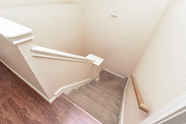 a view of stairs