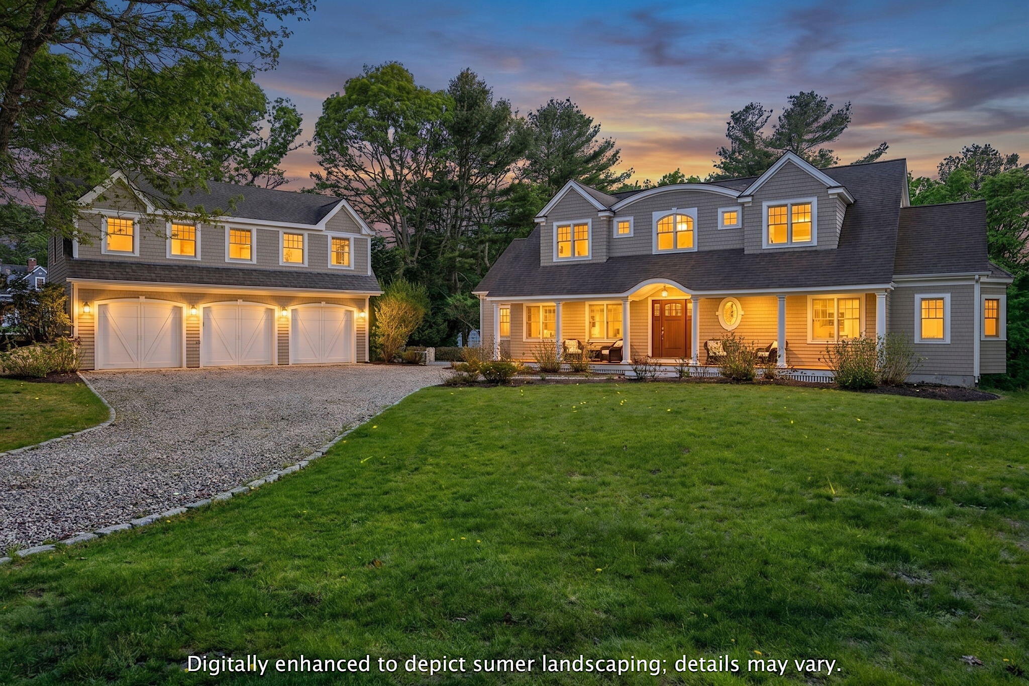 205 Little River Road Cotuit, MA 02635 - Photo 2 of 60 a front view of house with yard and green space