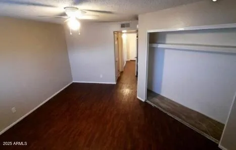 an empty room that has a window