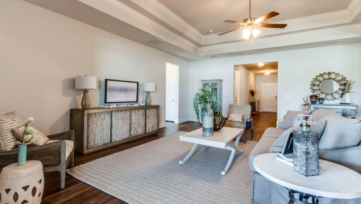 35 Krewe Circle, Unit LOT 15 Santa Rosa Beach, FL 32459 - Photo 5 of 23 a living room with furniture and a wooden floor