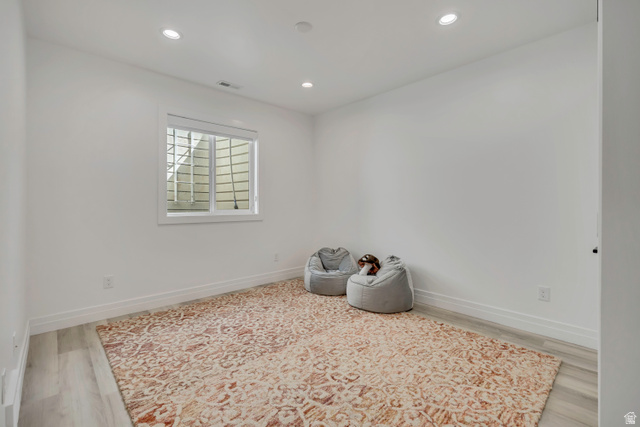 1720 Hillcrest Circle Mapleton, UT 84664 - Photo 74 of 116 Unfurnished room featuring recessed lighting and light wood-style flooring