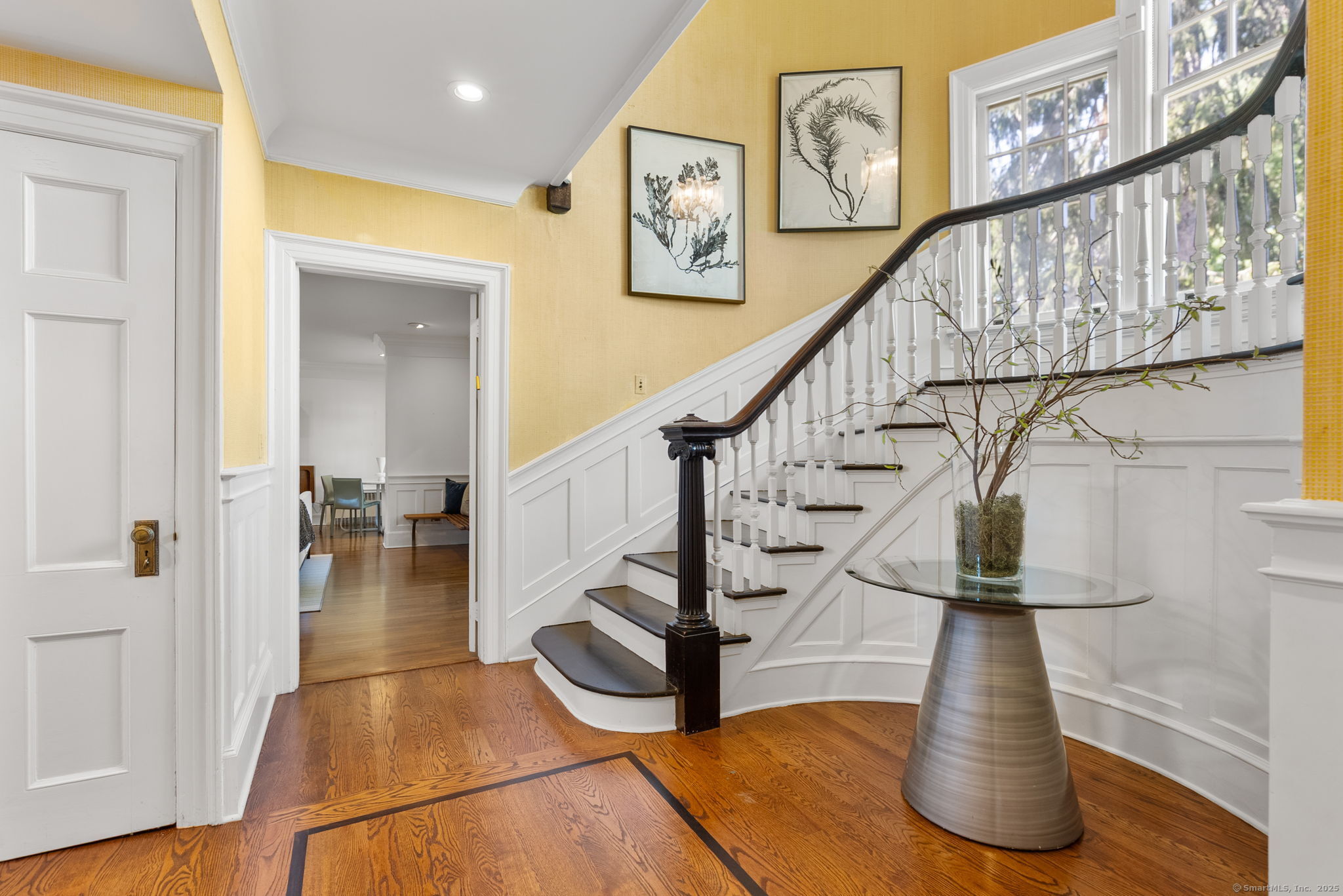 221 Greens Farms Road Westport, CT 06880 - Photo 4 of 39 a view of entryway and hall with wooden floor