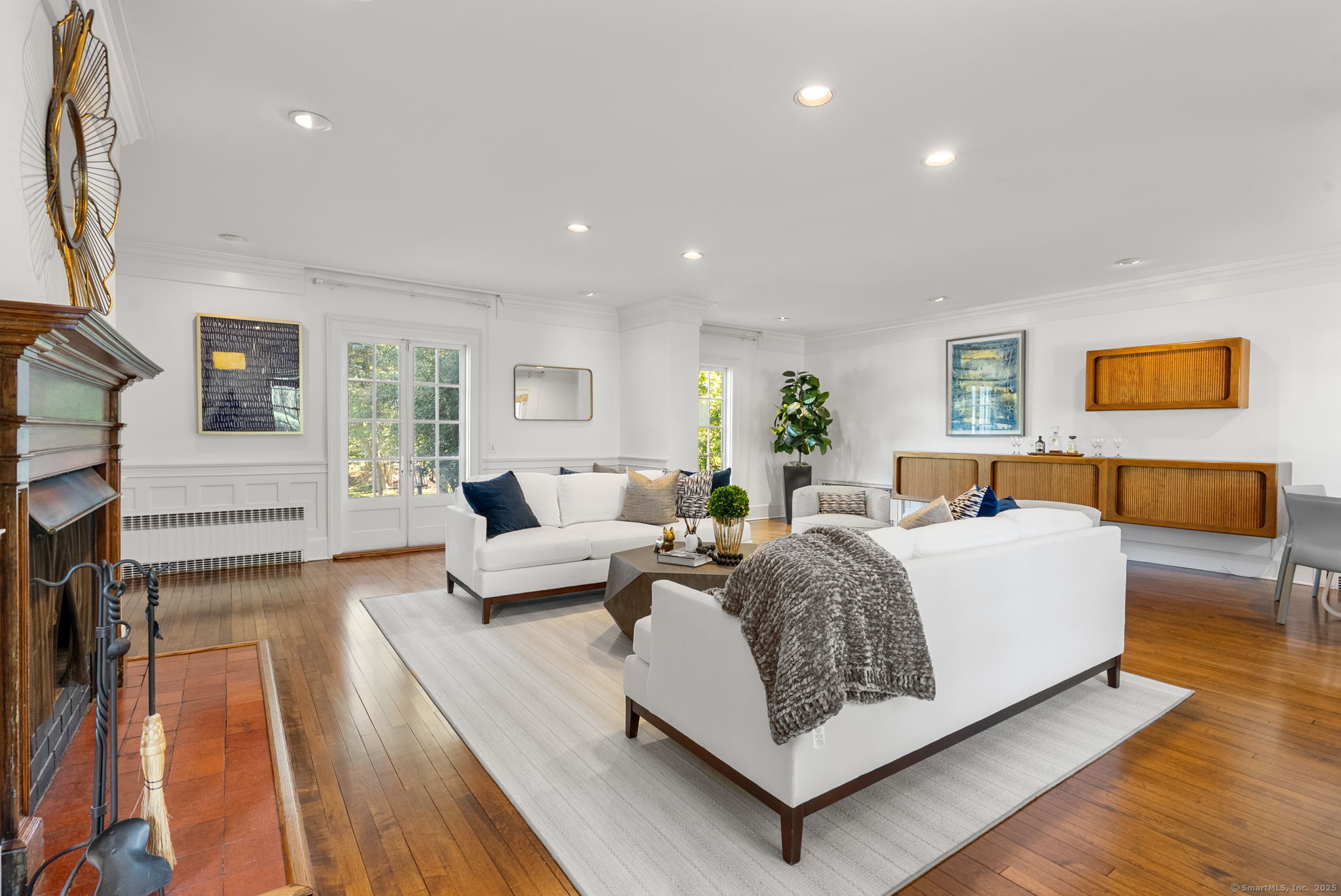221 Greens Farms Road Westport, CT 06880 - Photo 6 of 39 a living room with furniture and a wooden floor