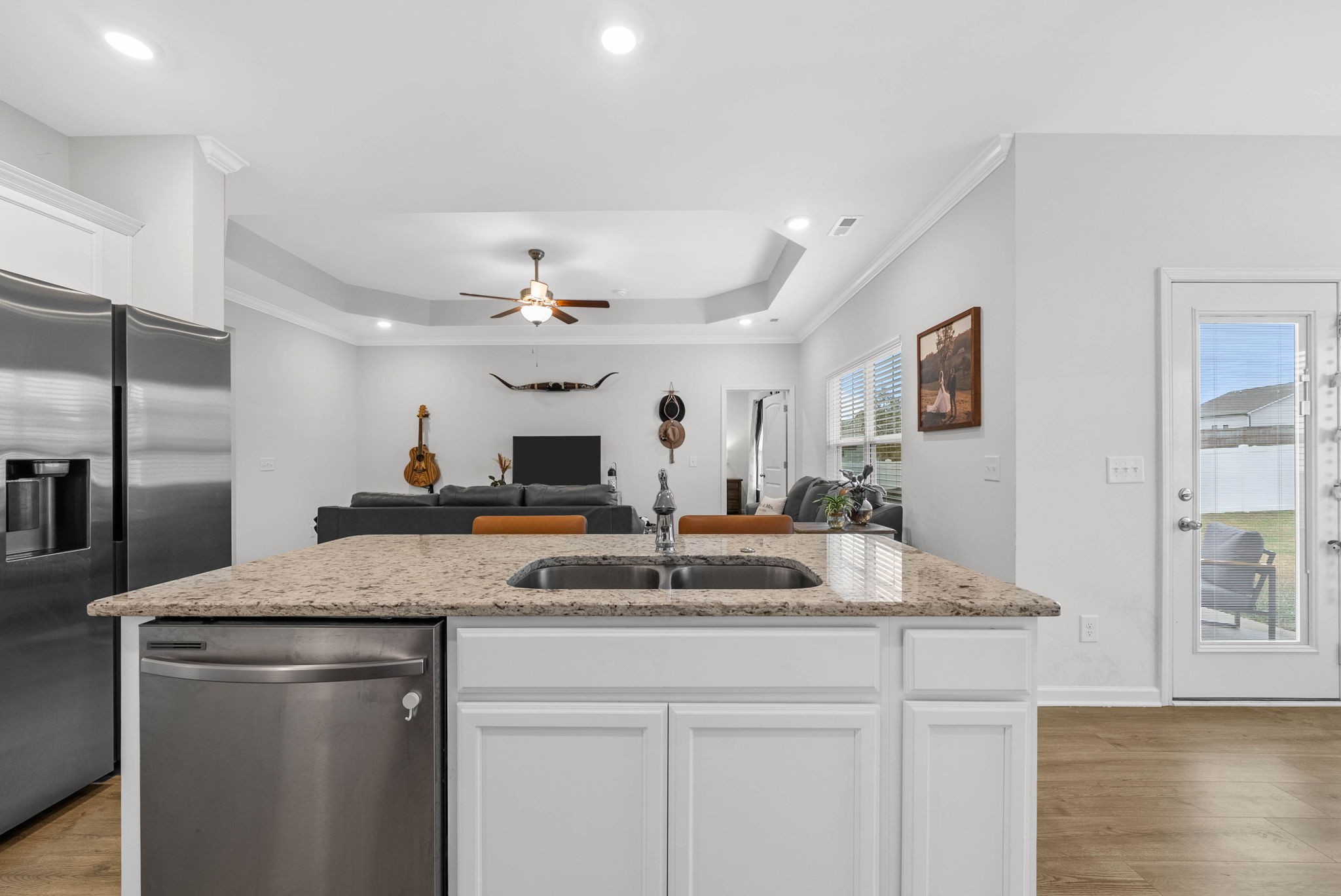 315 Windyhill Street Murfreesboro, TN 37129 - Photo 13 of 38 a view of a kitchen counter top space with stainless steel appliances granite countertop cabinets and a counter top space