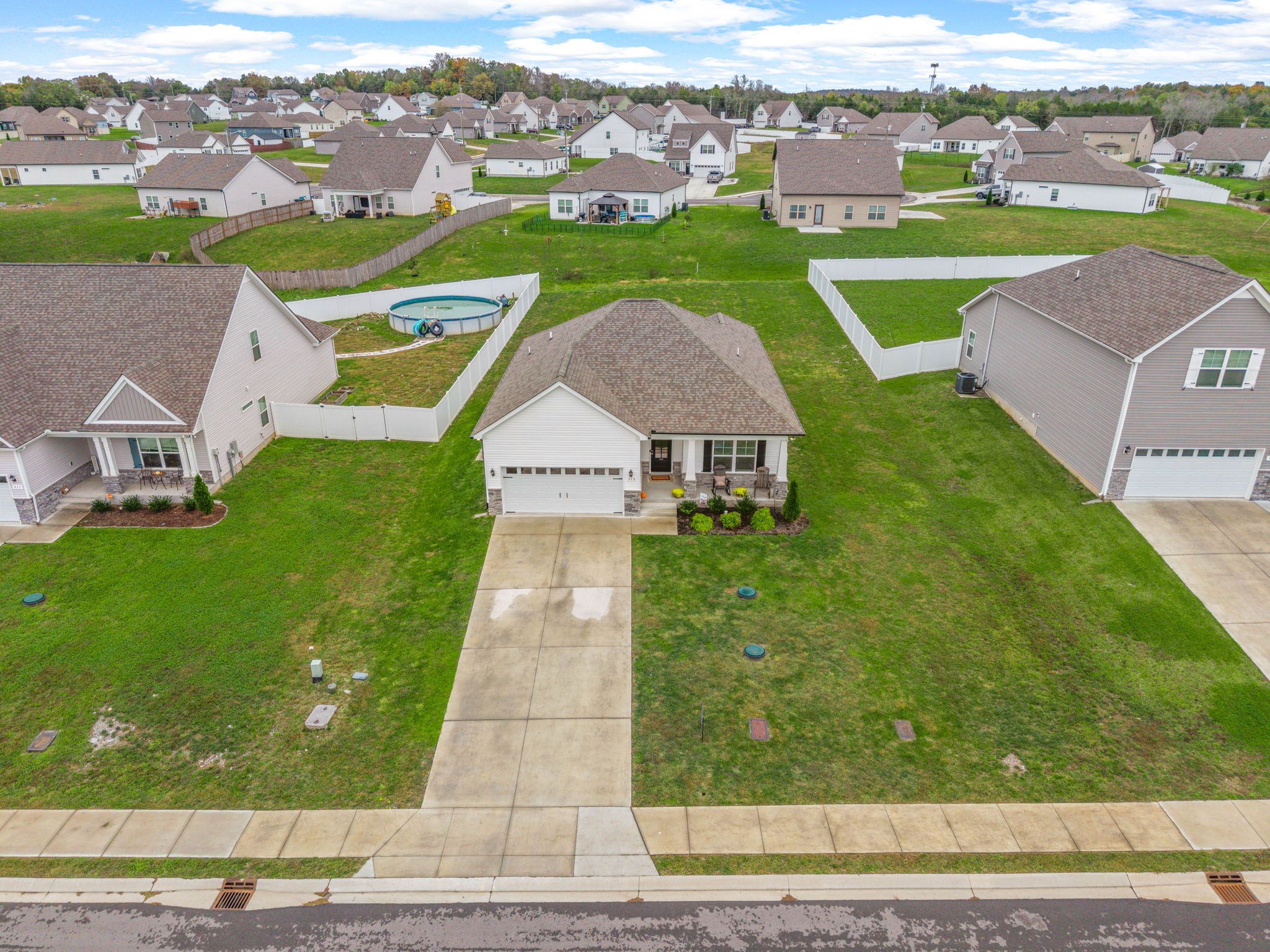 315 Windyhill Street Murfreesboro, TN 37129 - Photo 31 of 38 an aerial view of a house with a yard basket ball court and outdoor seating