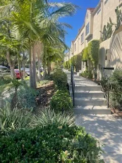 a view of a pathway of a building