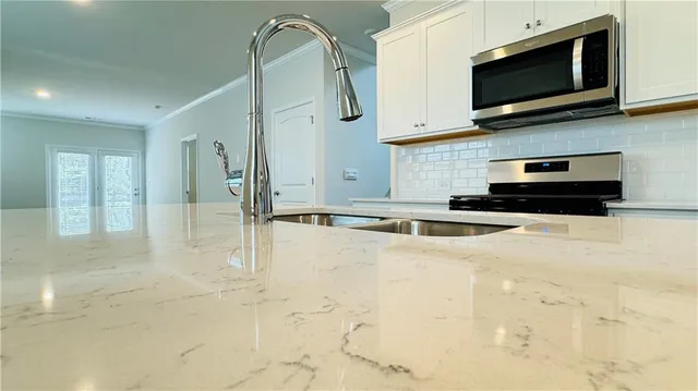 a view of a kitchen with an oven