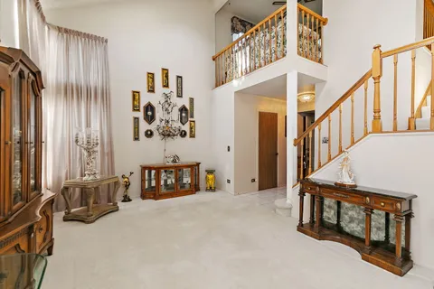 a view of an front door