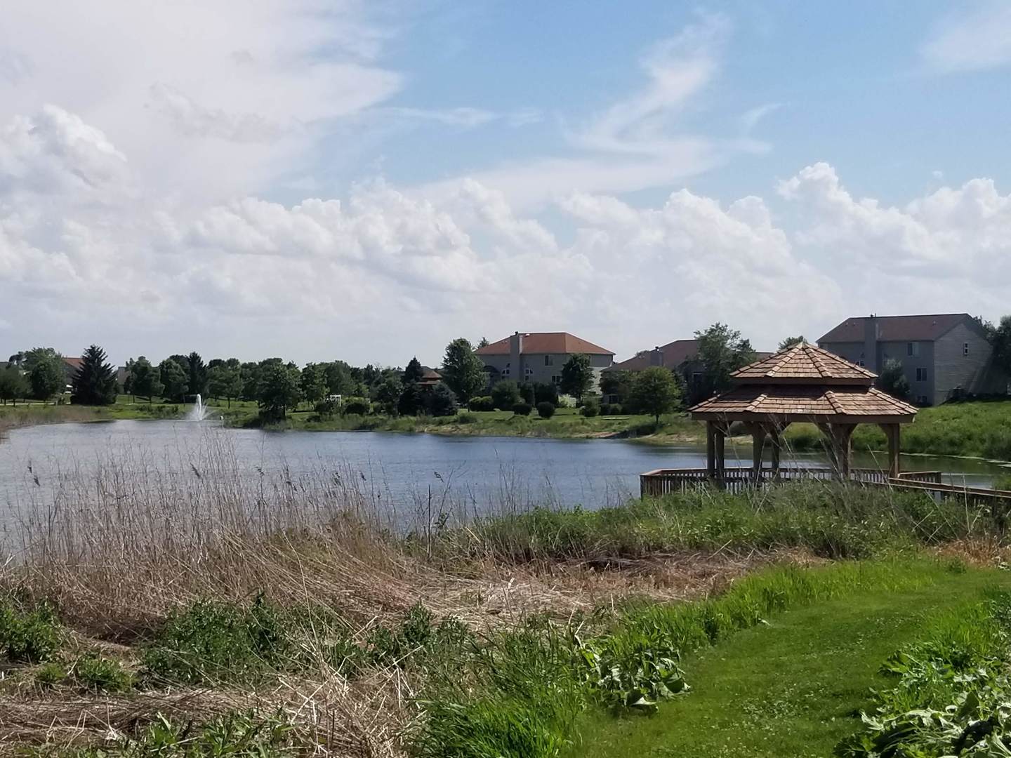 1214 Draper Road McHenry, IL 60050 - Photo 31 of 33 a view of a lake with houses in back