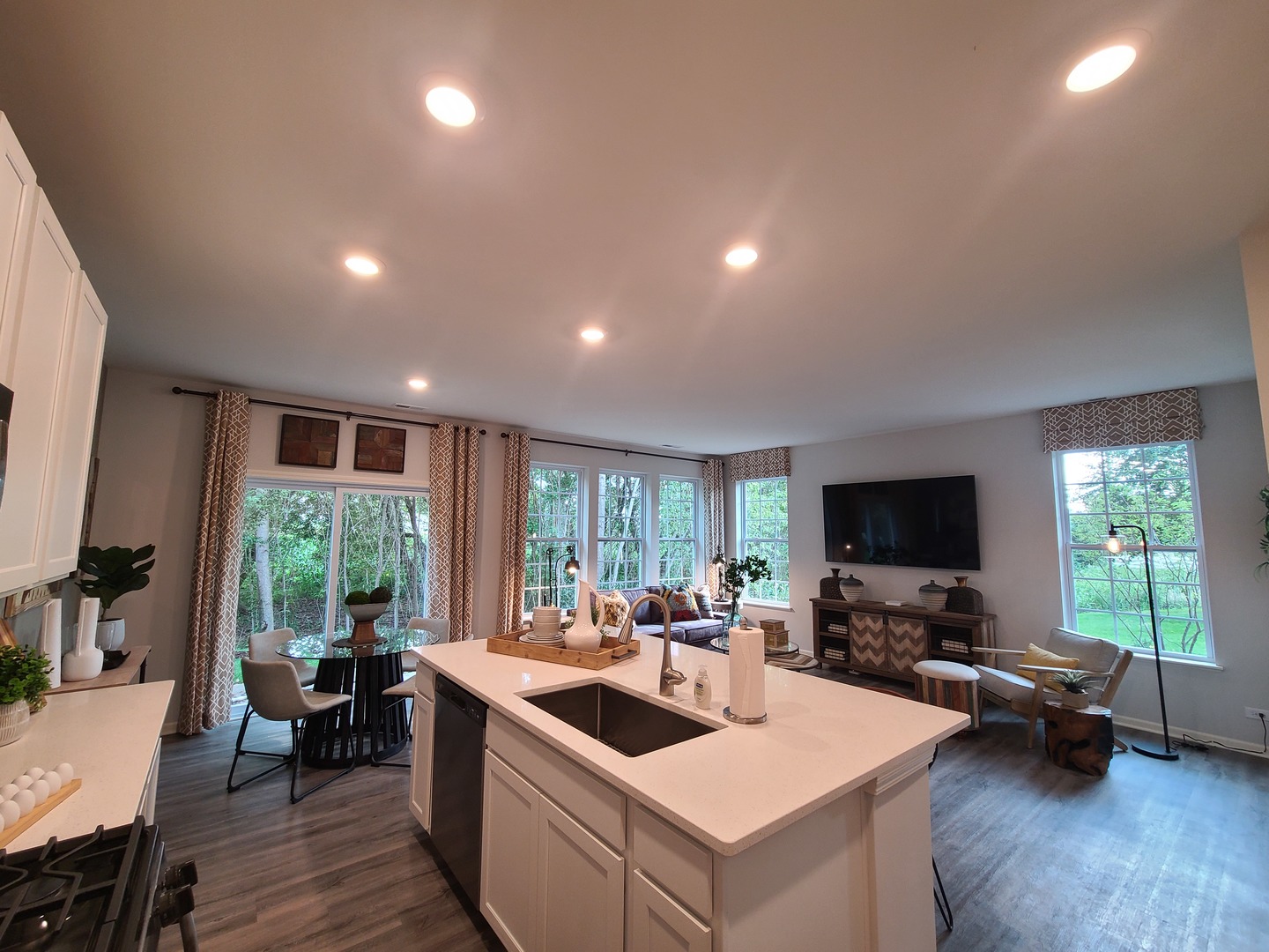 1214 Draper Road McHenry, IL 60050 - Photo 9 of 33 a view of a dining room with furniture window and outside view