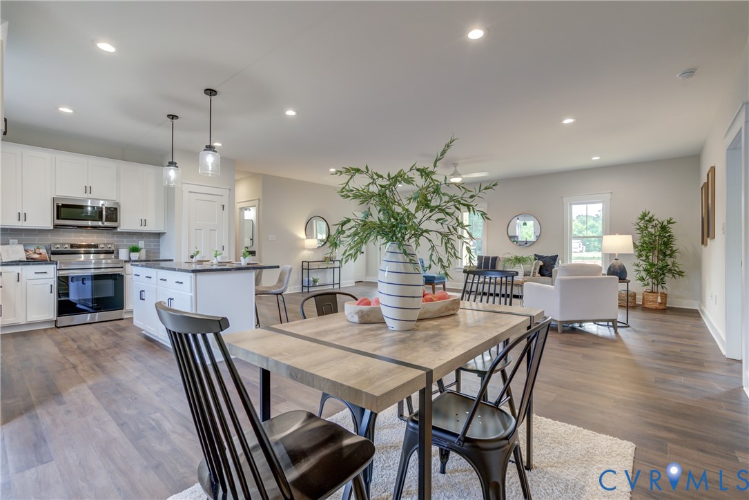 5306 St Pauls Church Road Goochland, VA 23063 - Photo 22 of 35 a view of a dining room and livingroom view