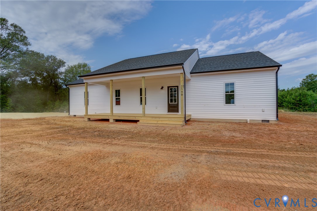 5306 St Pauls Church Road Goochland, VA 23063 - Photo 3 of 35 front view of house with basketball court