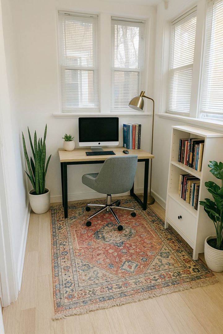 3301 West Potomac Avenue, Unit G Chicago, IL 60651 - Photo 16 of 18 a workspace with furniture window and wooden floor
