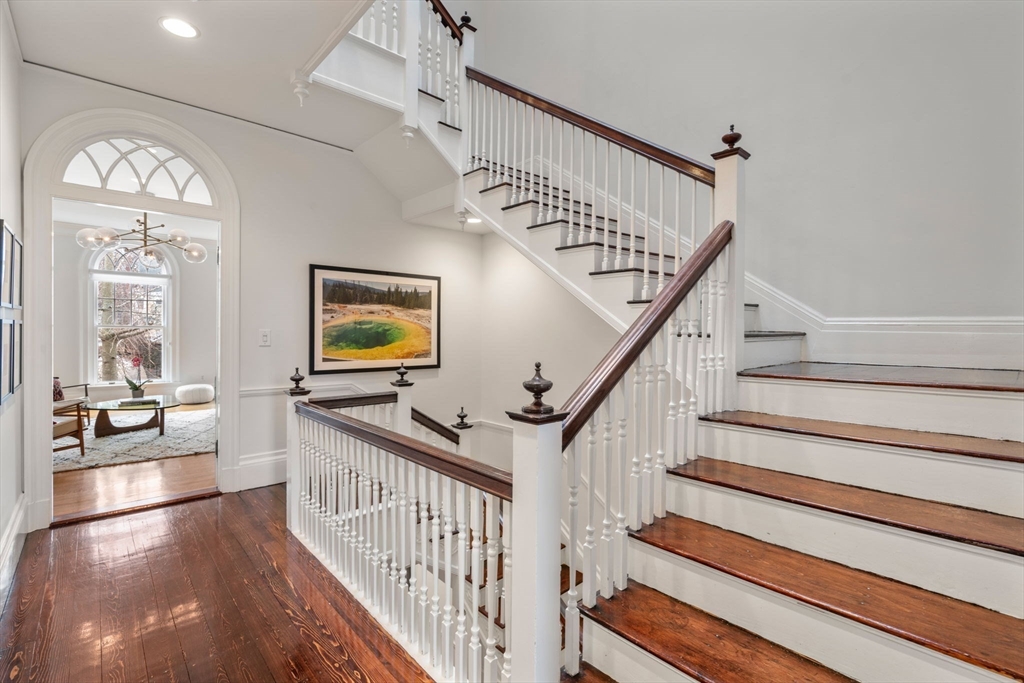49 Garrison Road Brookline, MA 02445 - Photo 10 of 25 a view of entryway and hall with wooden floor