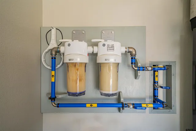 a view of backyard with green space