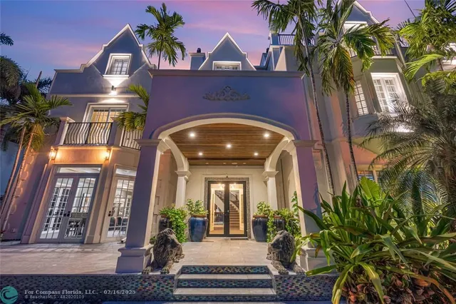 a view of a building with a entryway